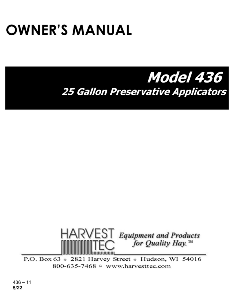 Harvest TEC 436 owner's manual