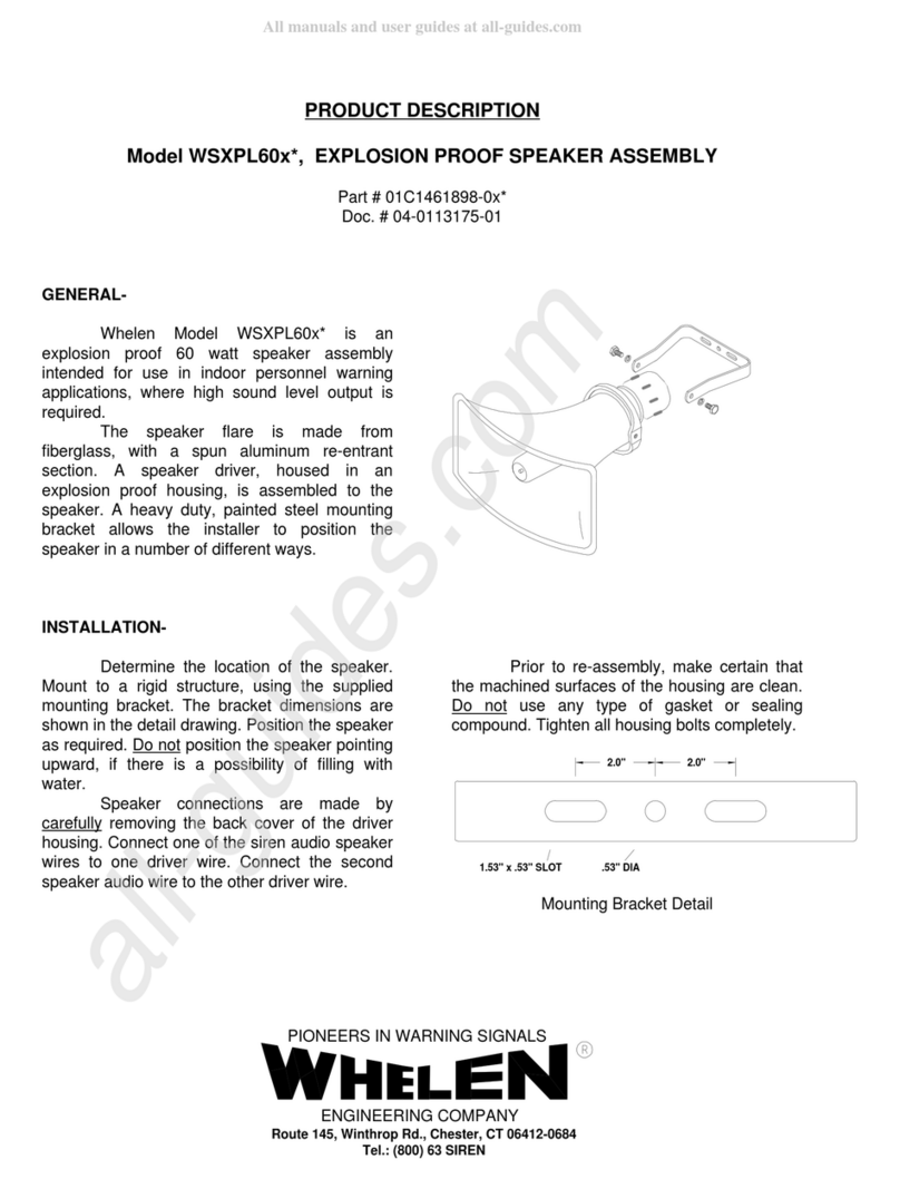 Whelen Engineering Company WSXPL60 Series Assembly