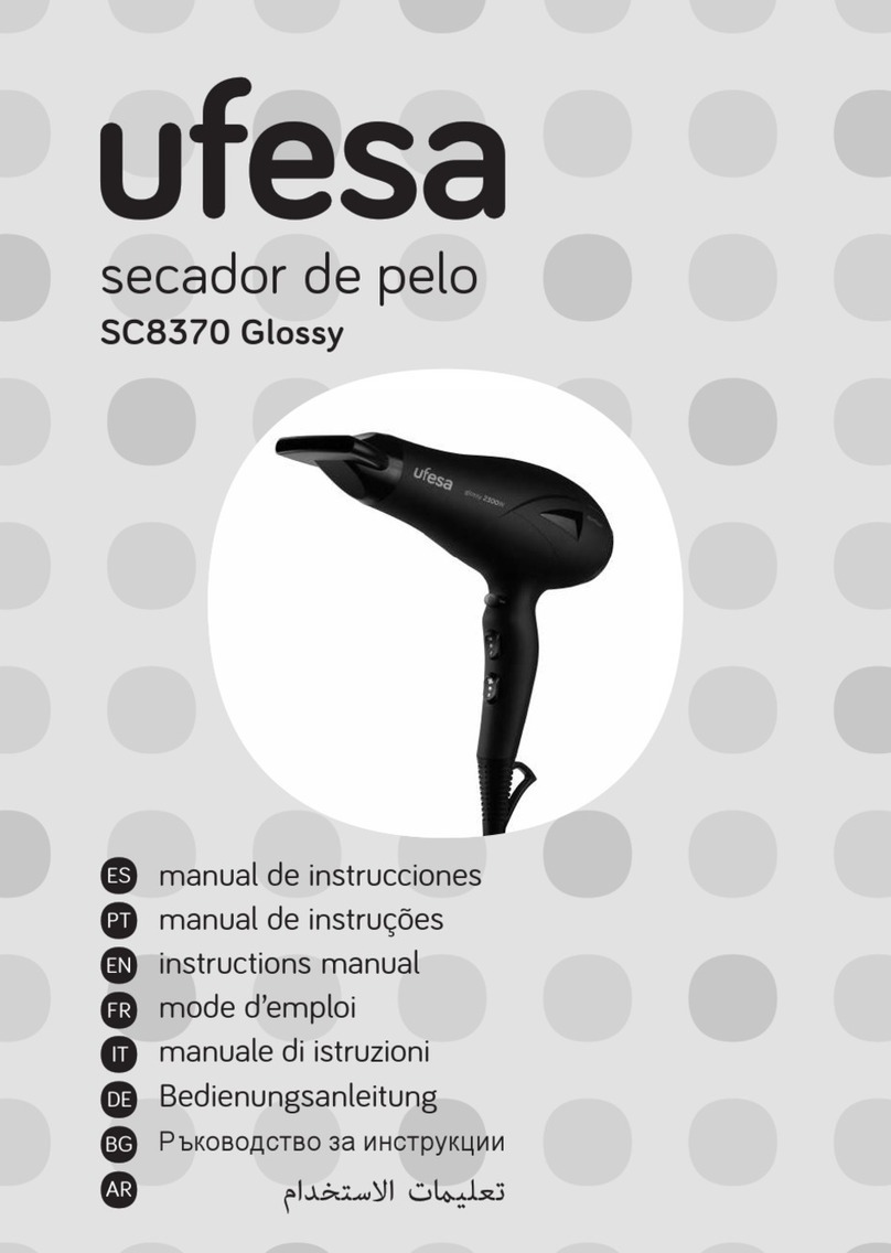 UFESA Glossy instruction manual