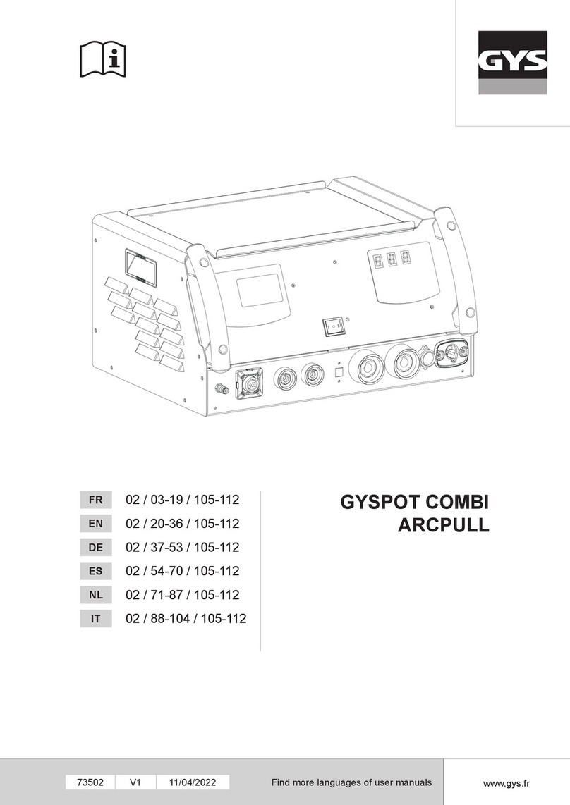 GYS GYSPOT COMBI ARCPULL operating manual