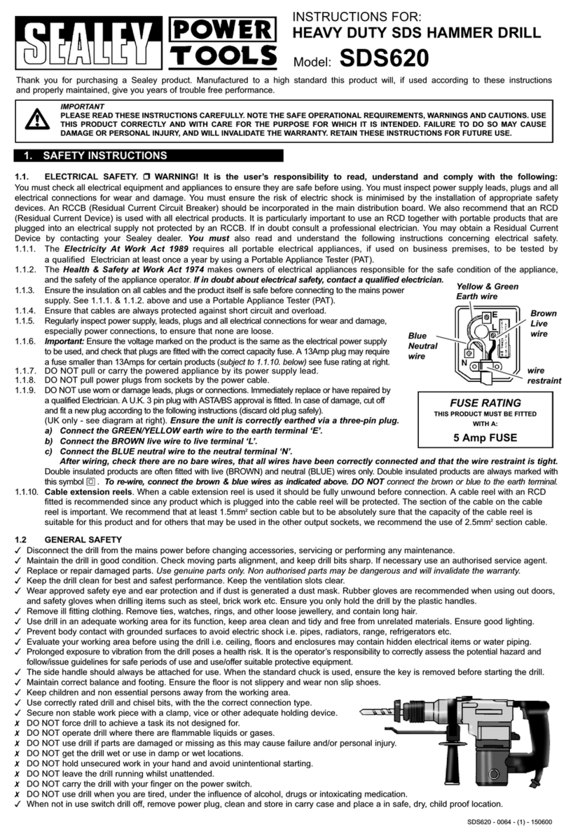 Sealey SDS620 User manual Sealey SDS620 User manual