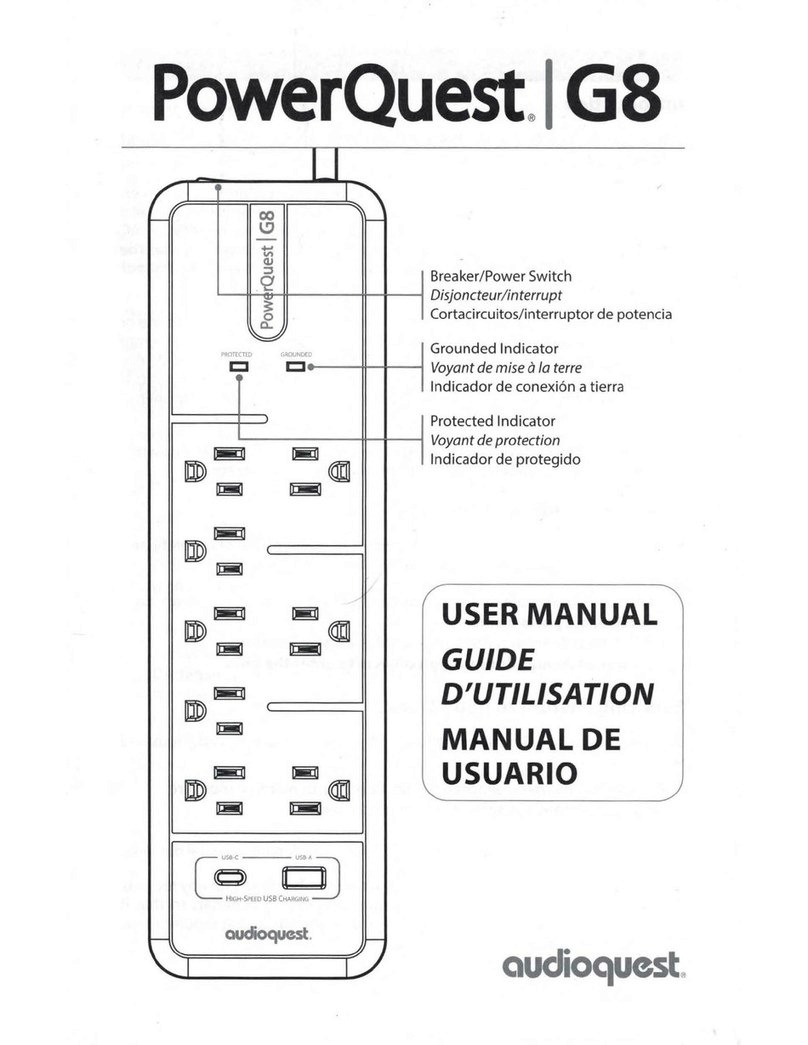AudioQuest PowerQuest G8 user manual