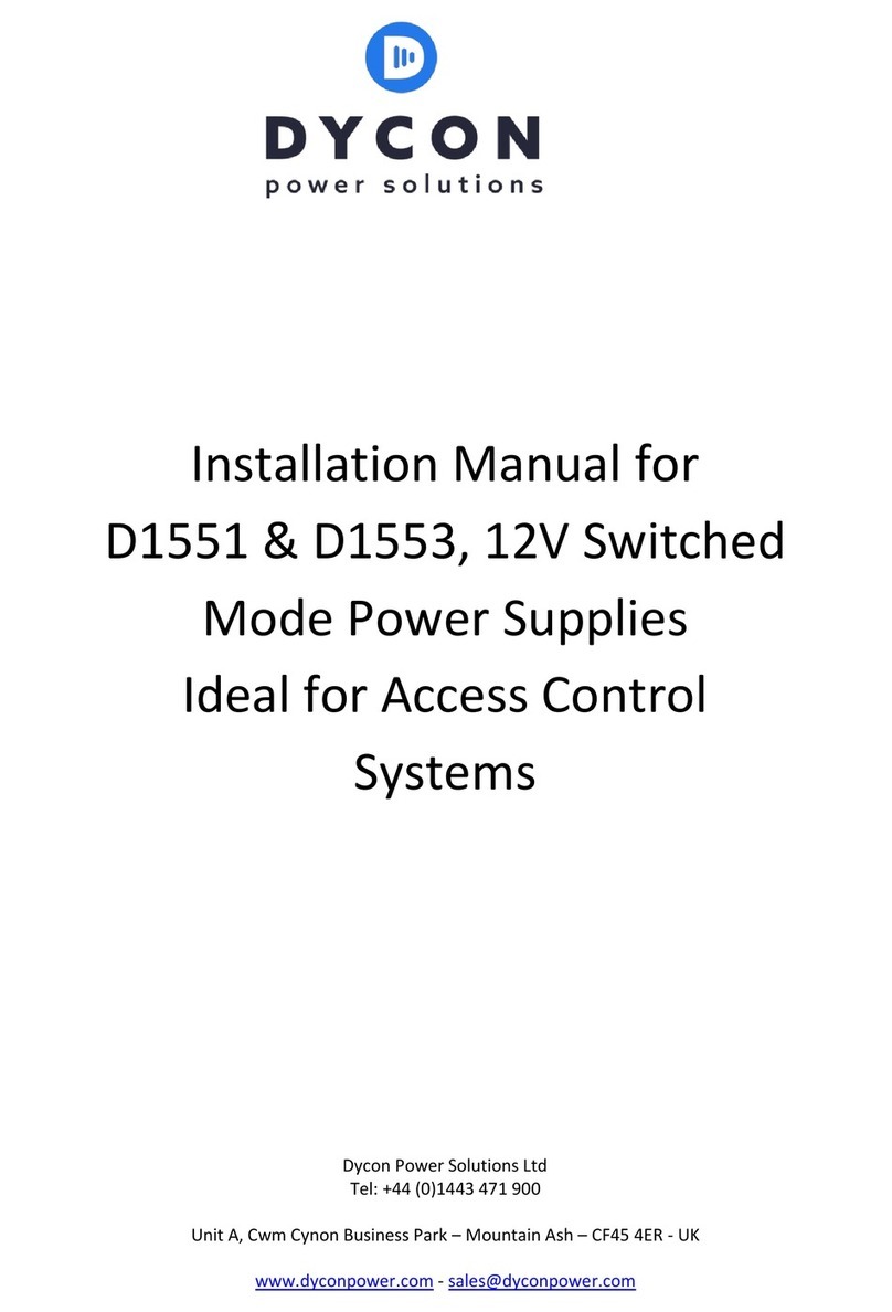 Dycon D1551 User manual