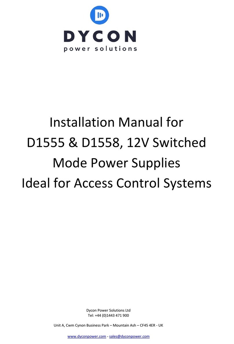 Dycon D1555 installation manual