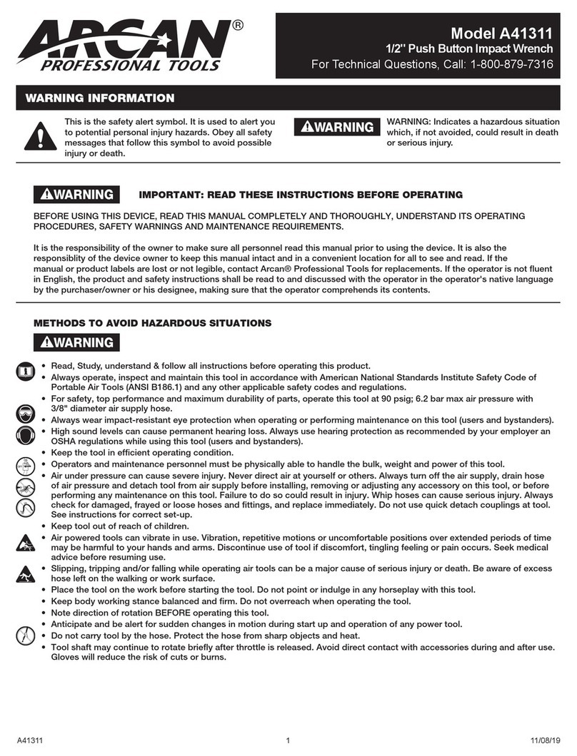 Arcan A41311 owner's manual