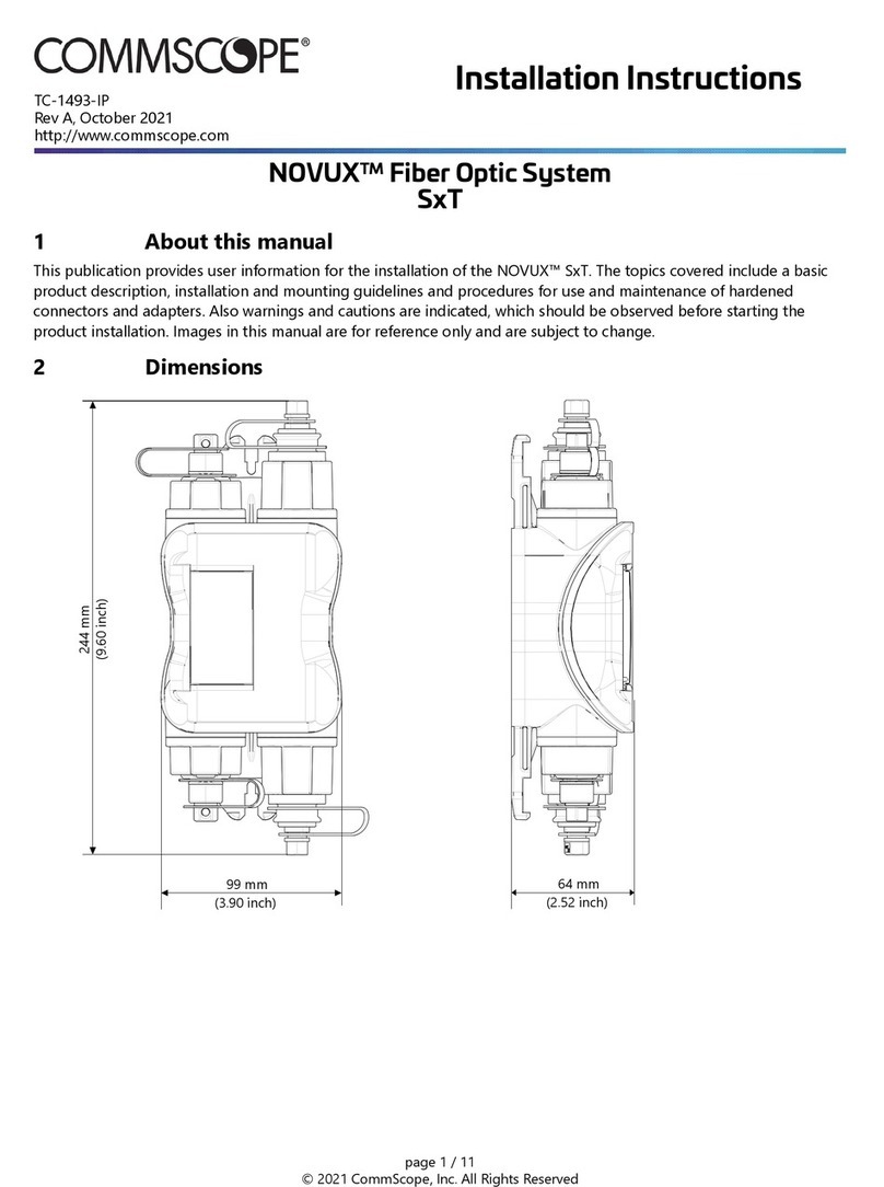 CommScope NOVUX SXT User manual CommScope NOVUX SXT User manual