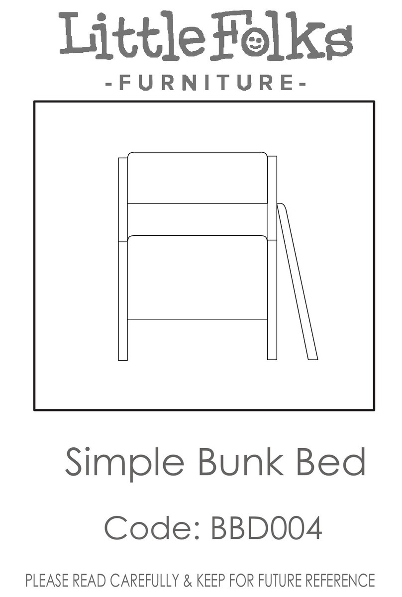 Little Folks Furniture BBD004 manual Little Folks Furniture BBD004 manual