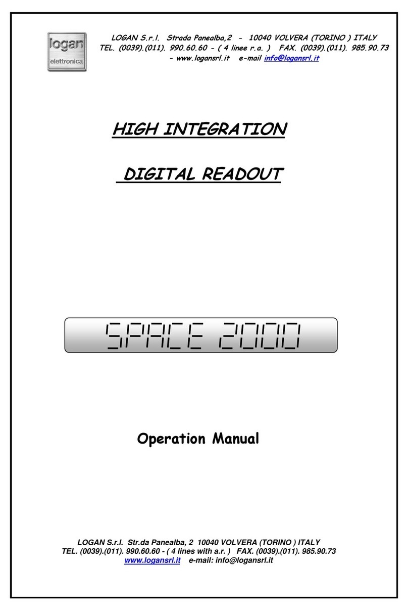 Logan SPACE 2000 Operation manual
