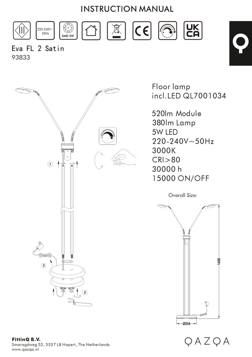 Qazqa Eva FL 2 Satin User manual