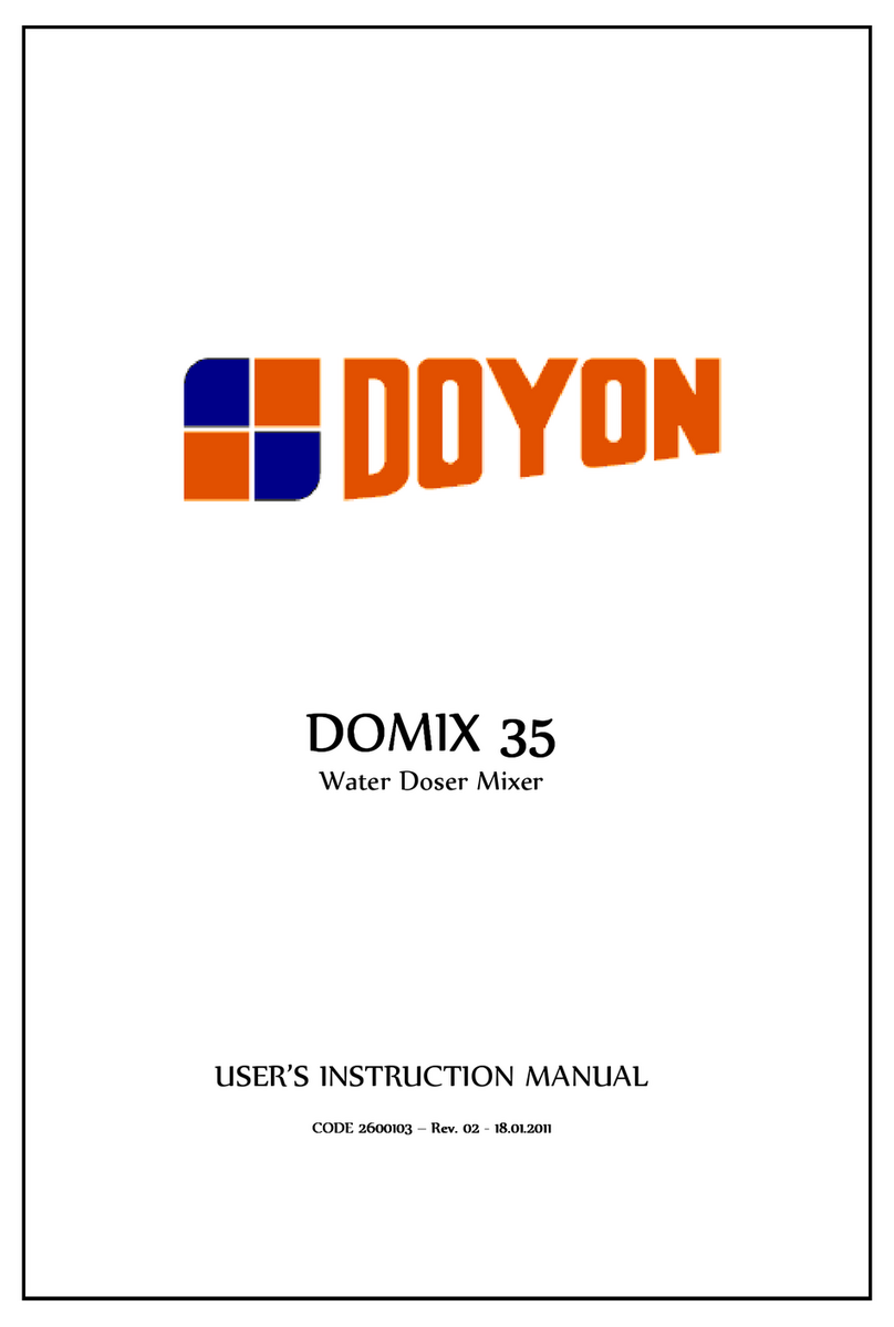 Doyon DOMIX 35 Operator's manual