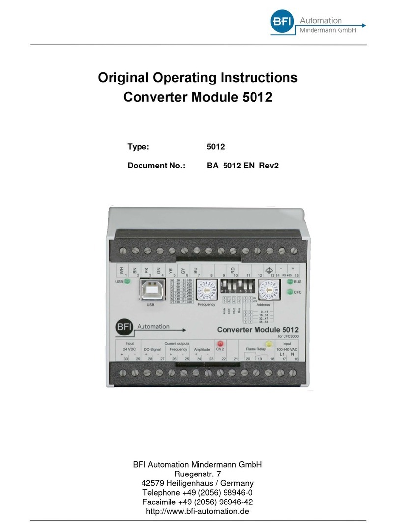 BFI Automation 5012 Original operating instructions