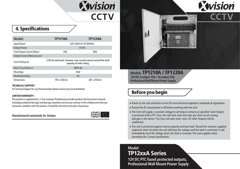 X-Vision TP12 A Series quick start guide