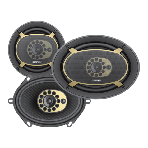 Jensen TRIAXIAL Series Installation & owner's manual