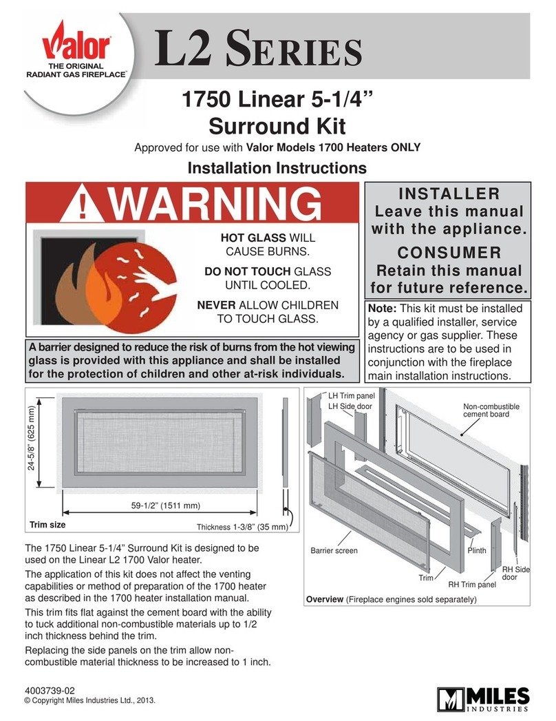 Miles Valor L2 Series installation instructions