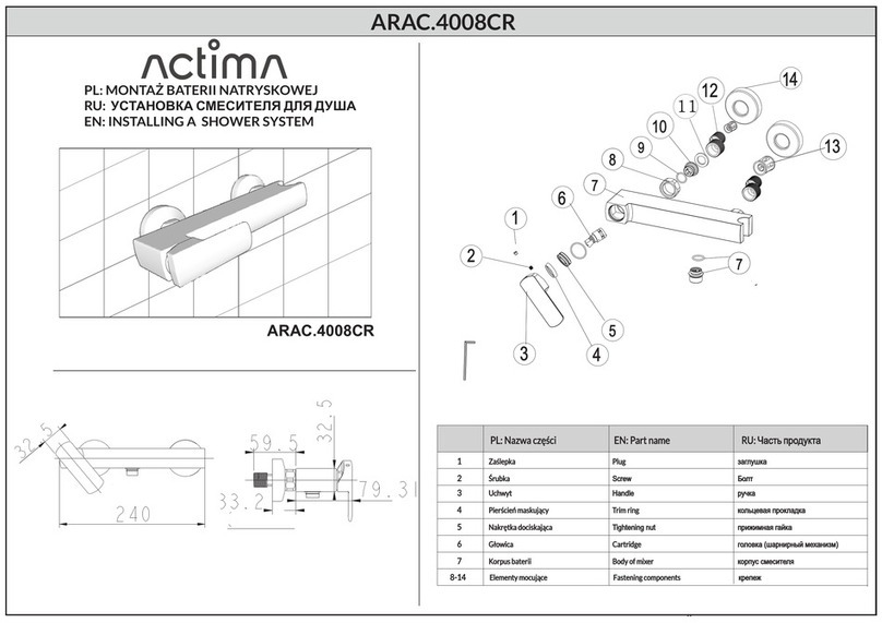 Excellent ACTIMA Pride ARAC.4008CR User manual Excellent ACTIMA Pride ARAC.4008CR User manual