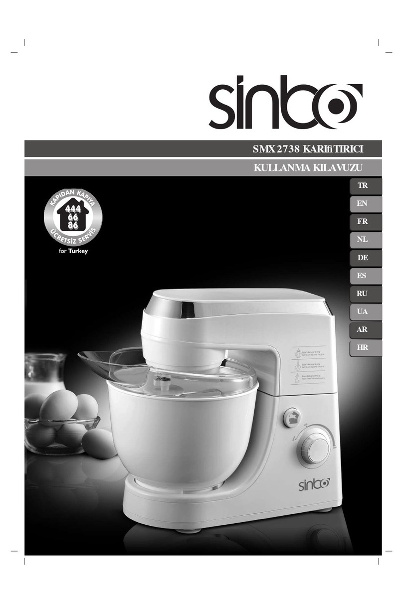 Sinbo SMX 2738 User manual