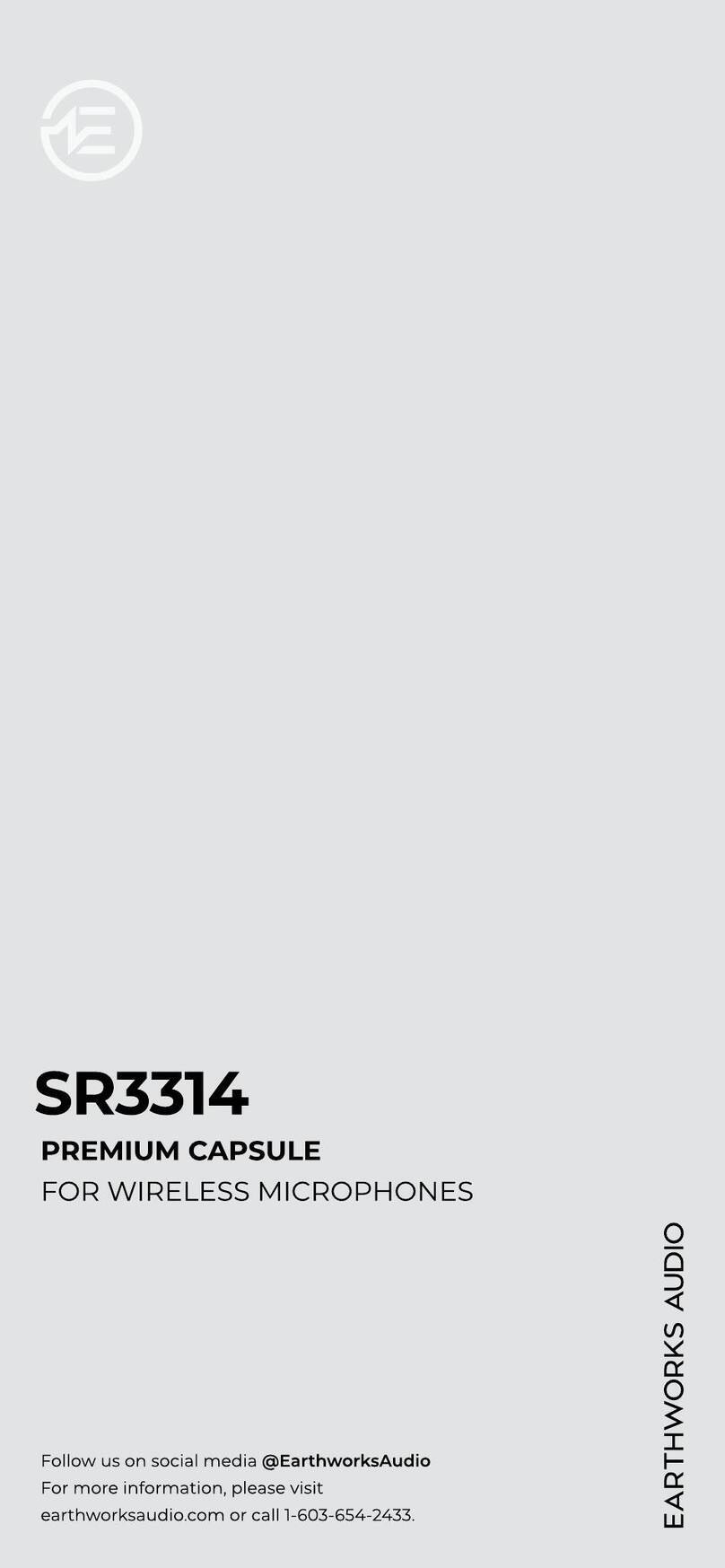 Earthworks Audio SR3314 manual