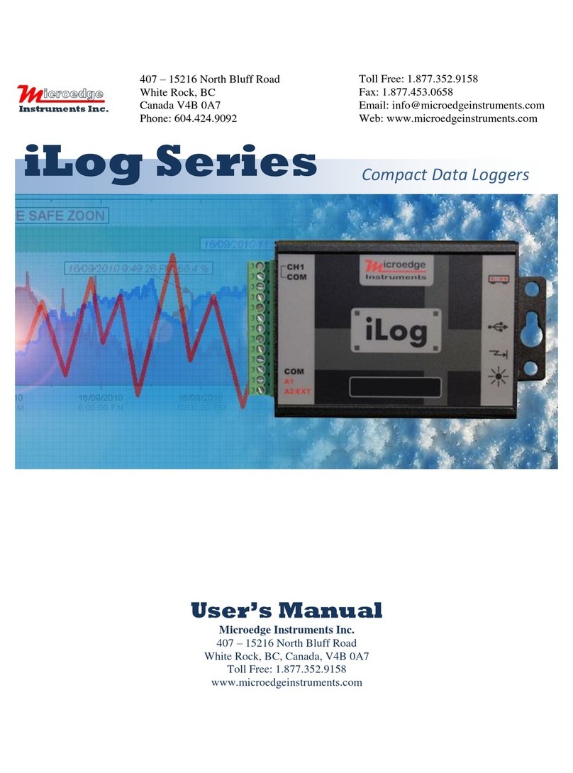 Microedge Instruments iLog Series user manual