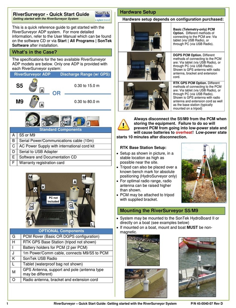 Xylem SonTek RiverSurveyor quick start guide