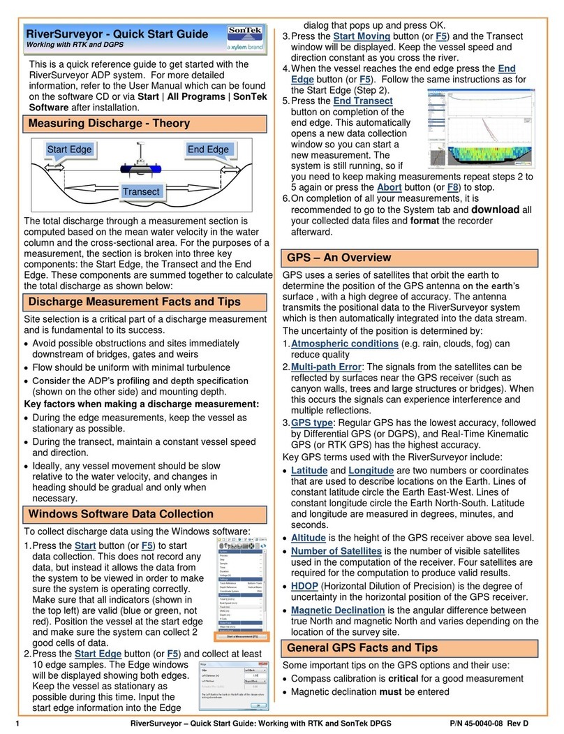 Xylem SonTek RiverSurveyor quick start guide