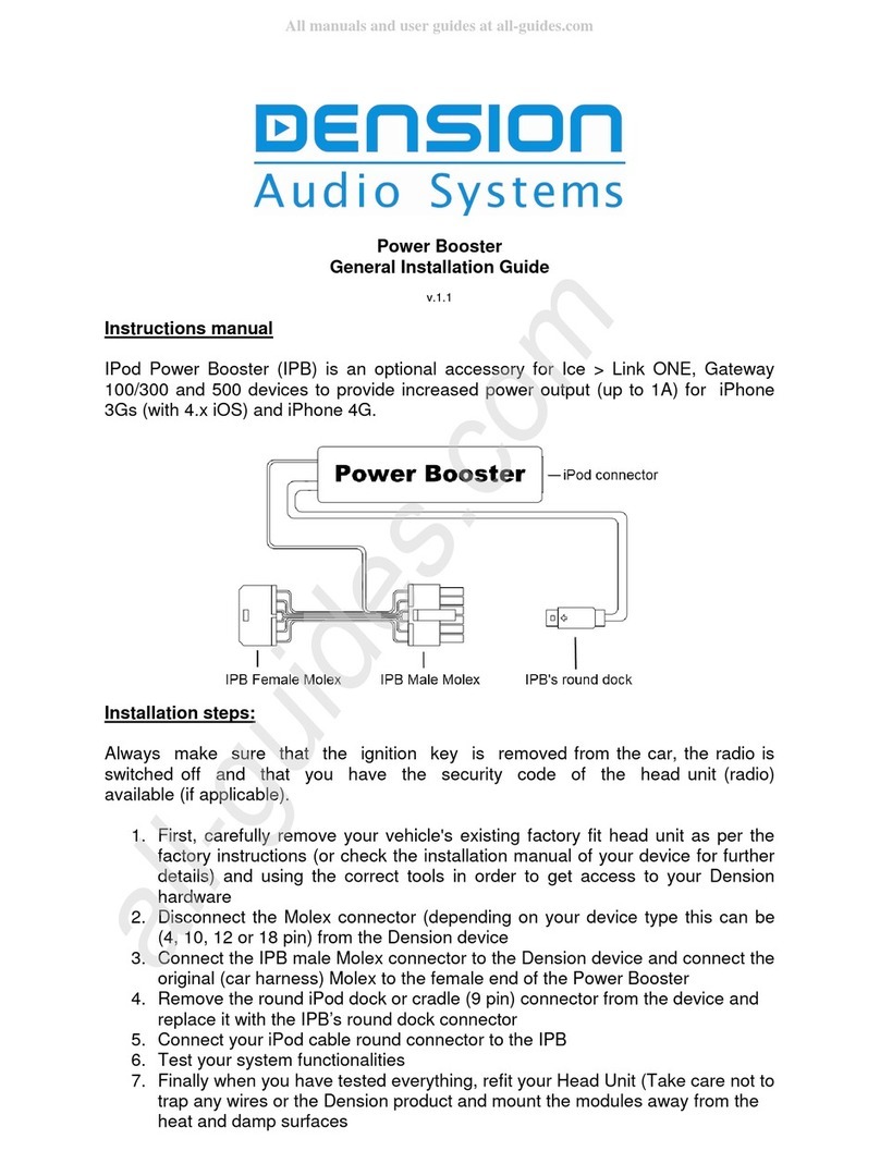 Dension Power Booster General installation guide