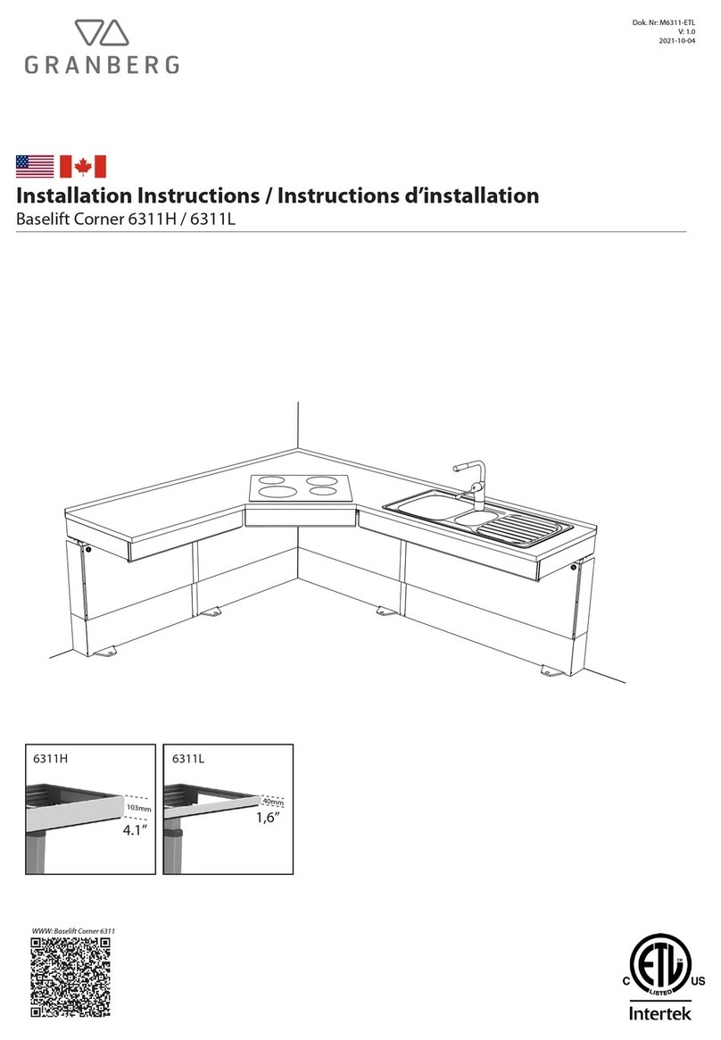 Granberg Baselift Corner 6311H installation instructions Granberg Baselift Corner 6311H installation instructions