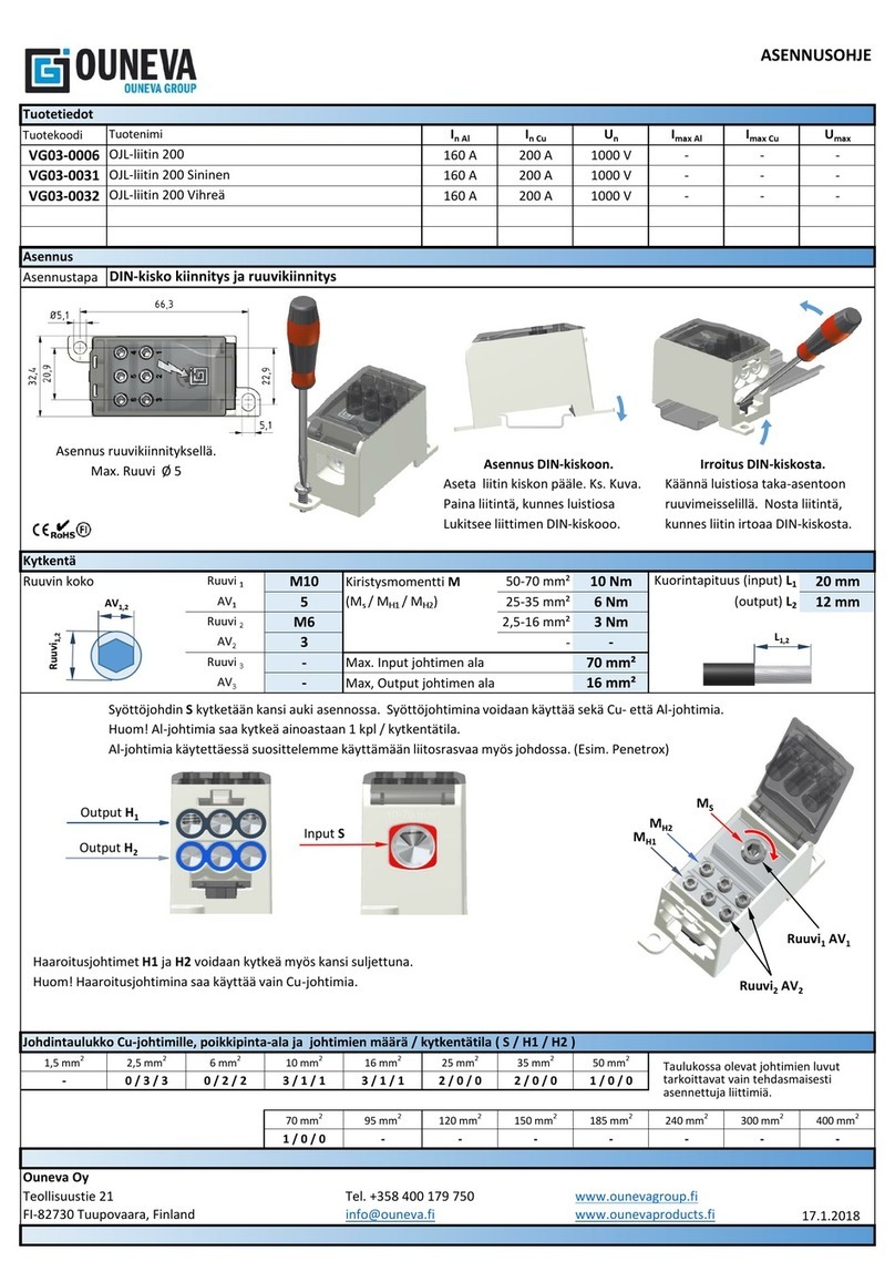 OUNEVA OJL 200 User manual