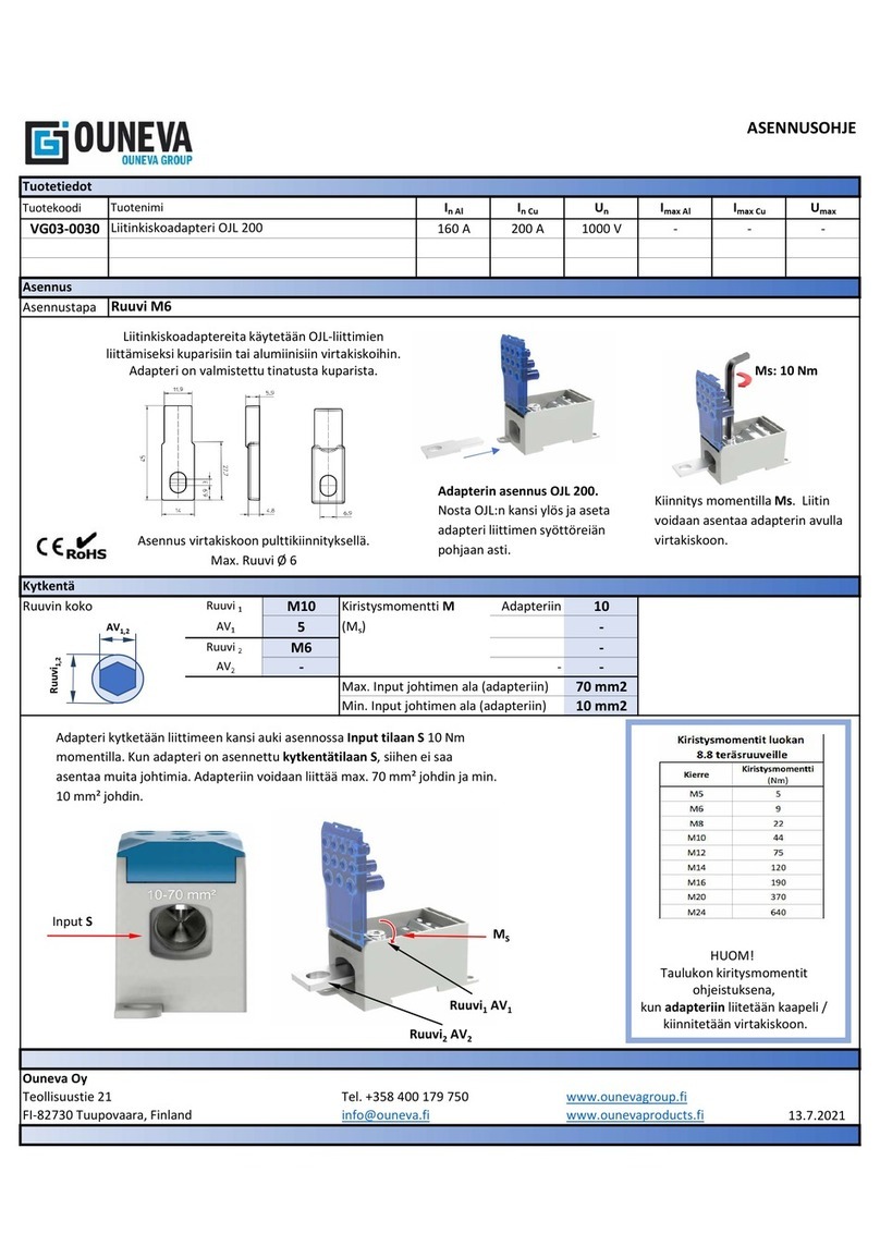 OUNEVA VG03-0030 User manual
