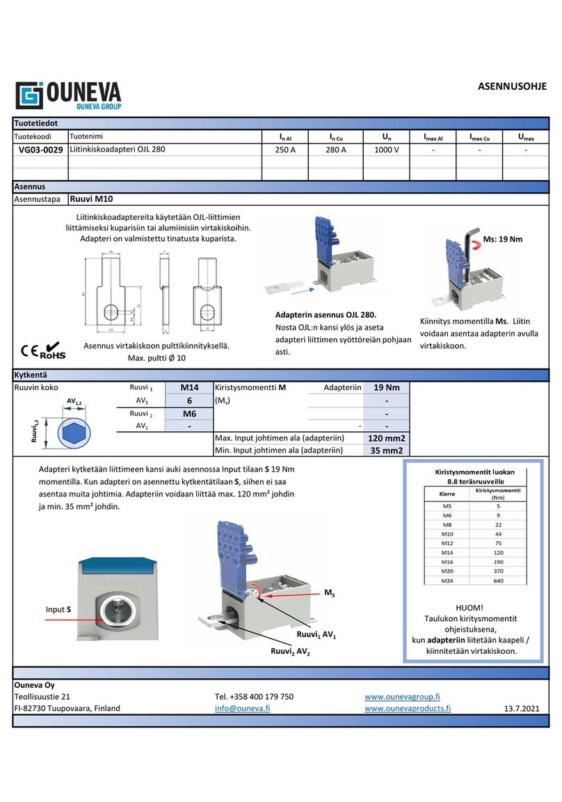 OUNEVA VG03-0029 User manual