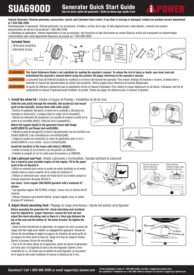 Power SUA6900D User manual