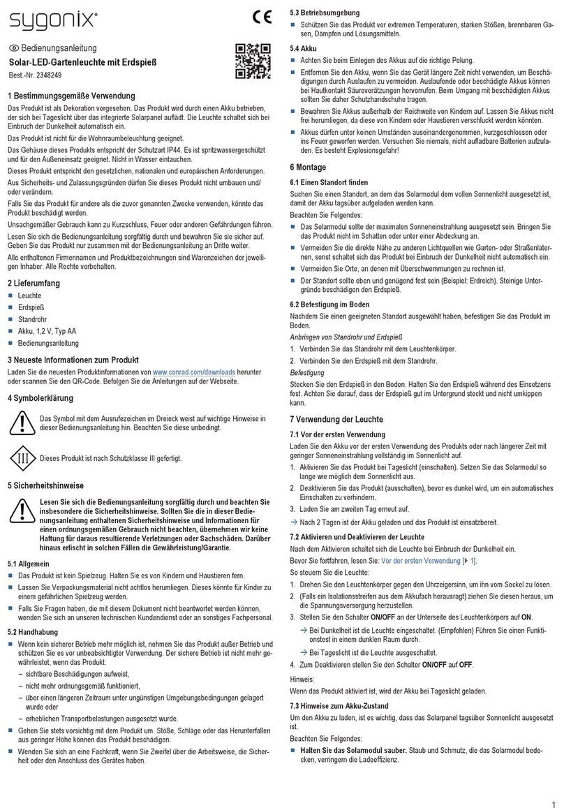 Sygonix SY-4696498 operating instructions