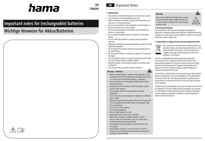 Hama 136694 Quick start guide