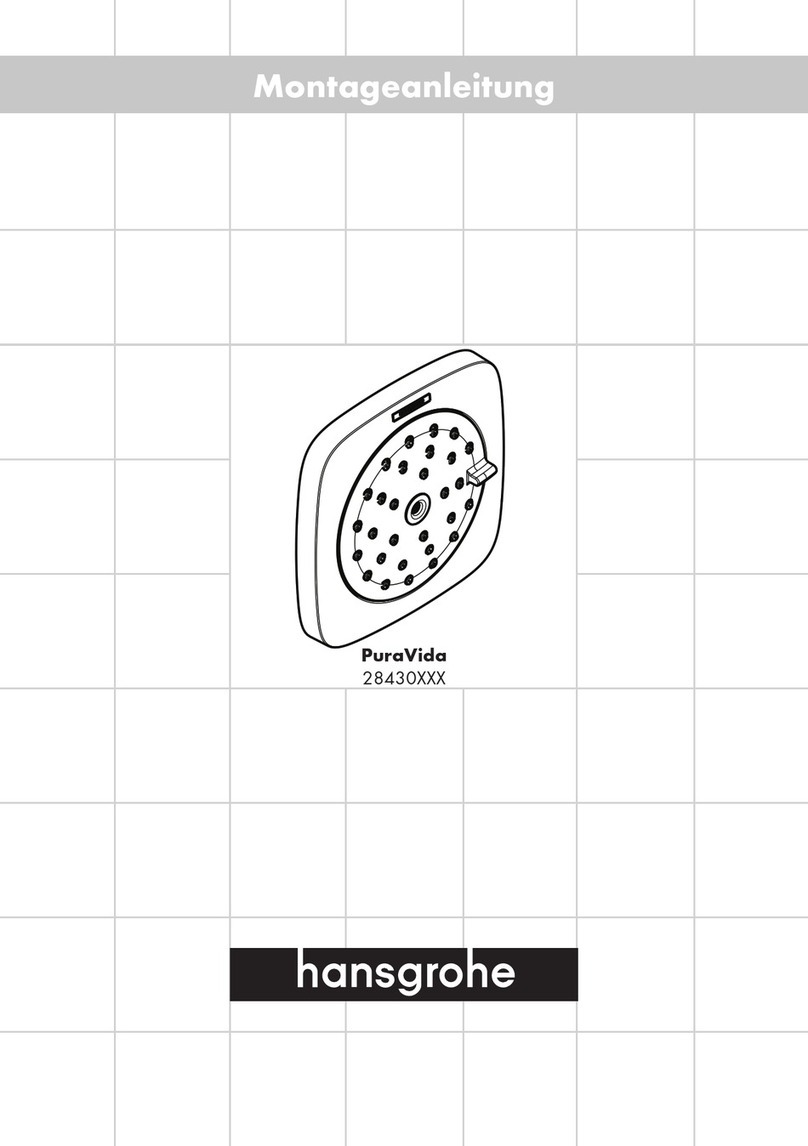 Hans Grohe PuraVida 28430 Series User manual Hans Grohe PuraVida 28430 Series User manual