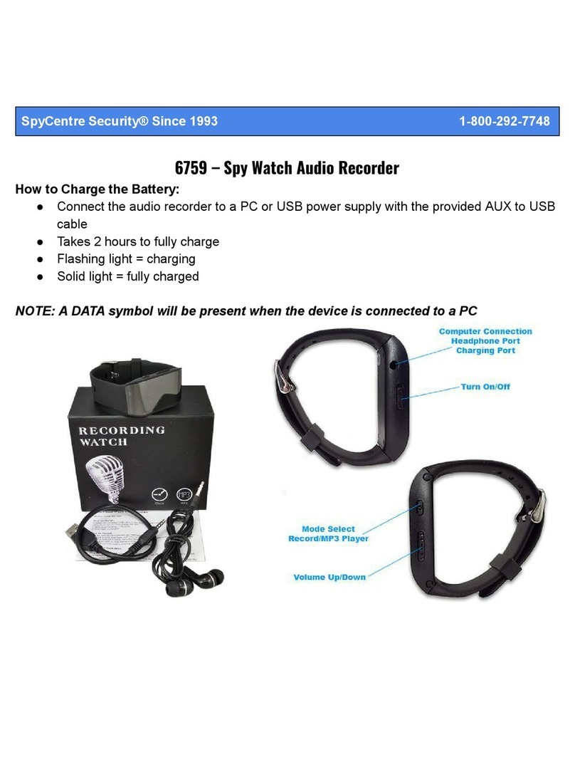 Spycentre Security 6759 quick start guide