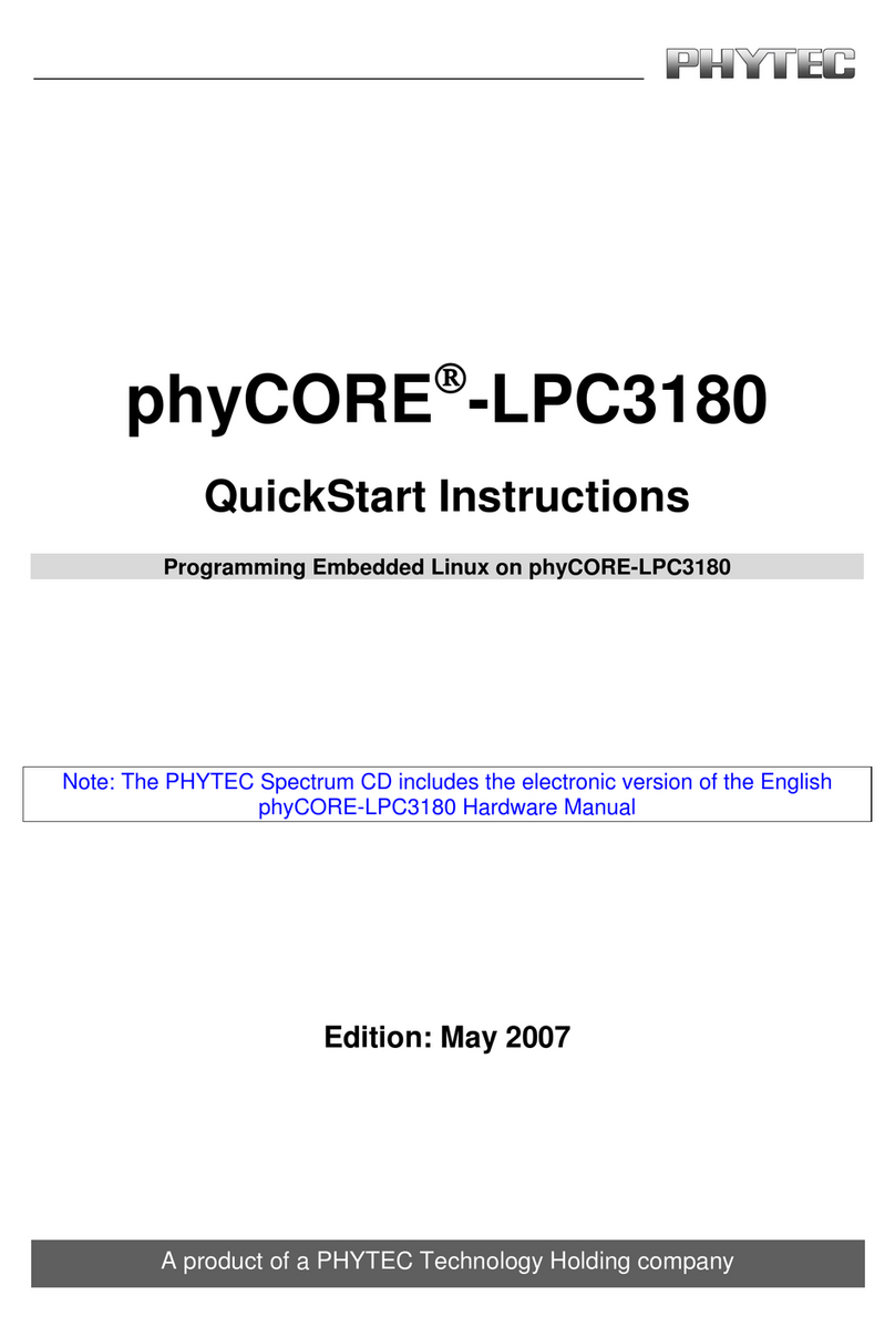 Phytec phyCORE-LPC3180 Programming manual