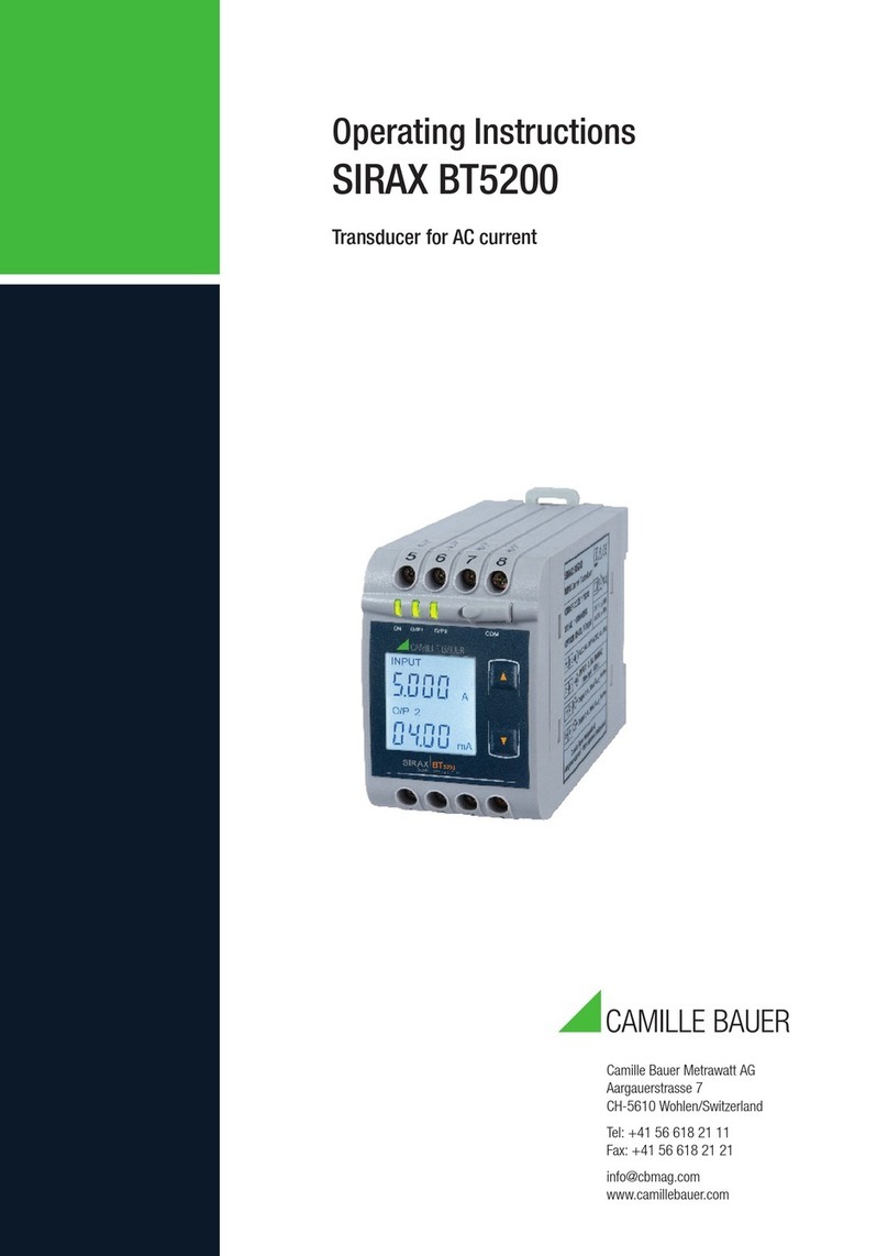 Camille Bauer SIRAX BT5200 User manual