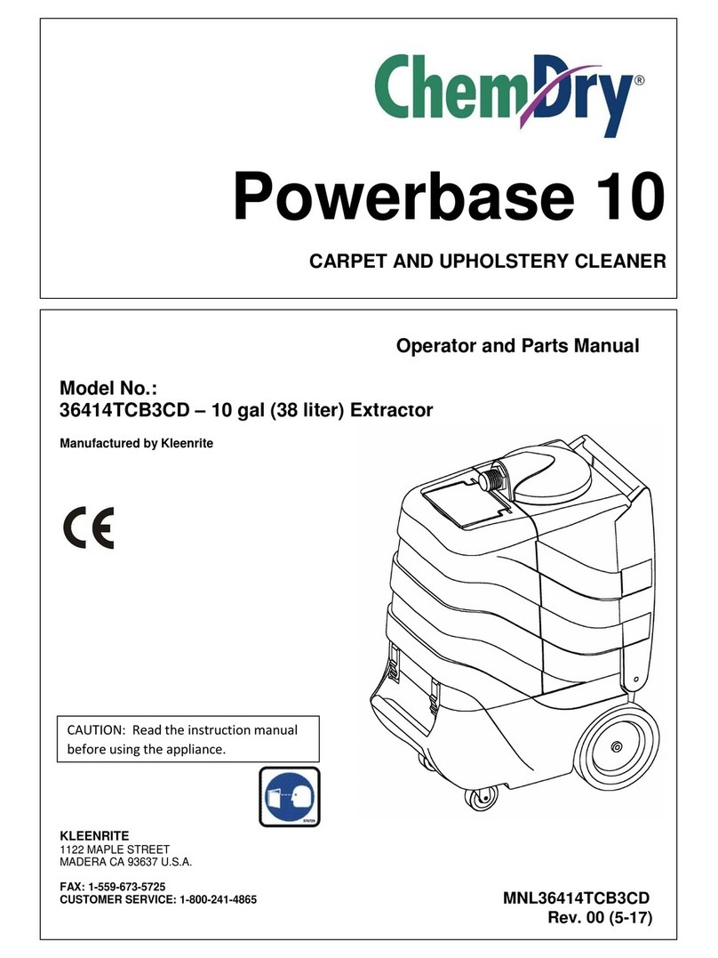 ChemDry Powerbase 10 Product manual