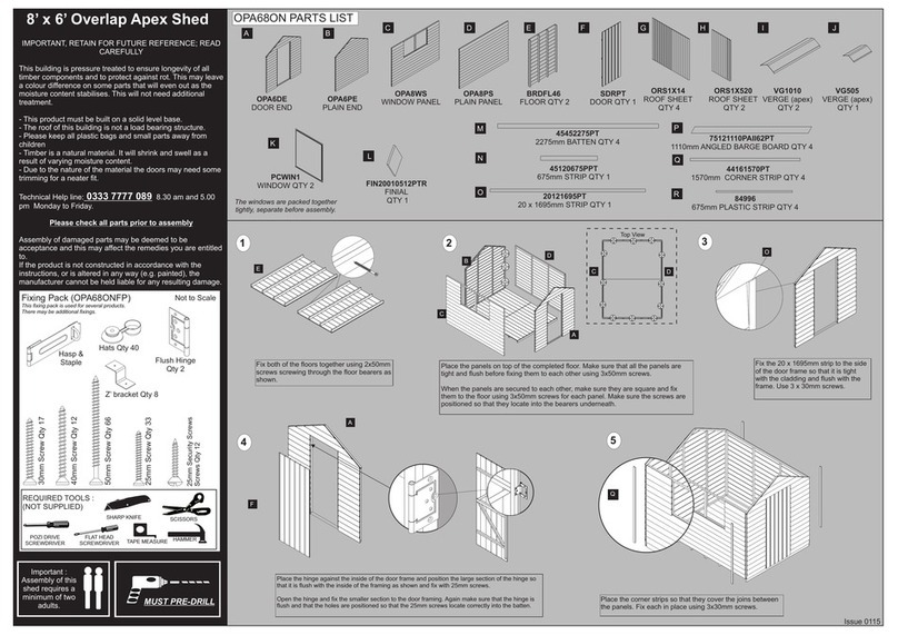 Forest garden OPA68ON User manual
