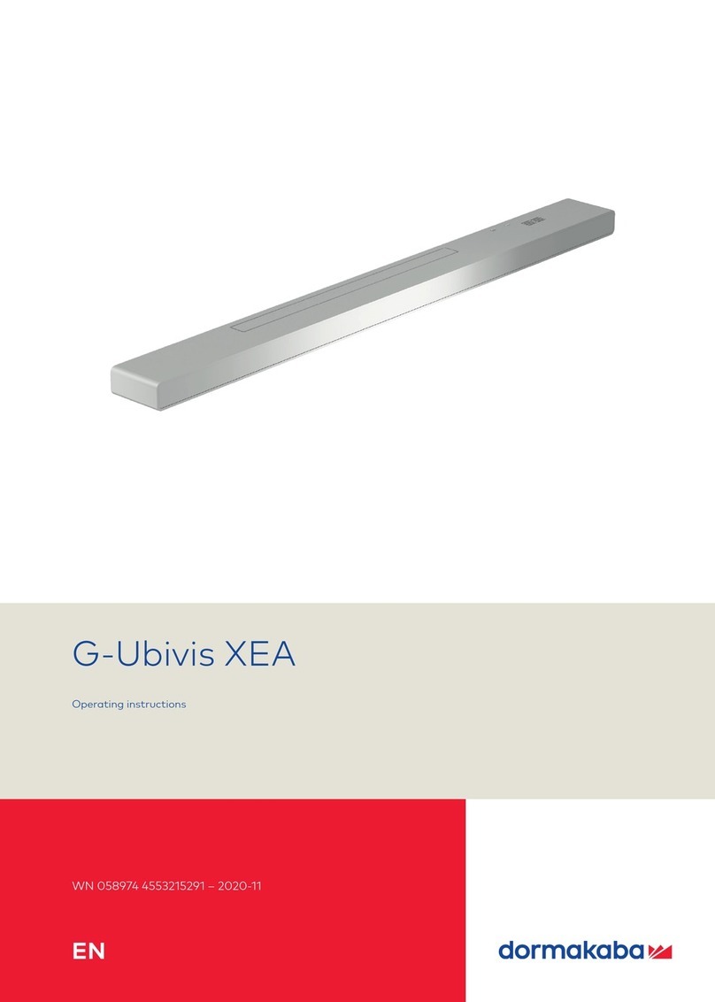 Dormakaba G-Ubivis XEA User manual