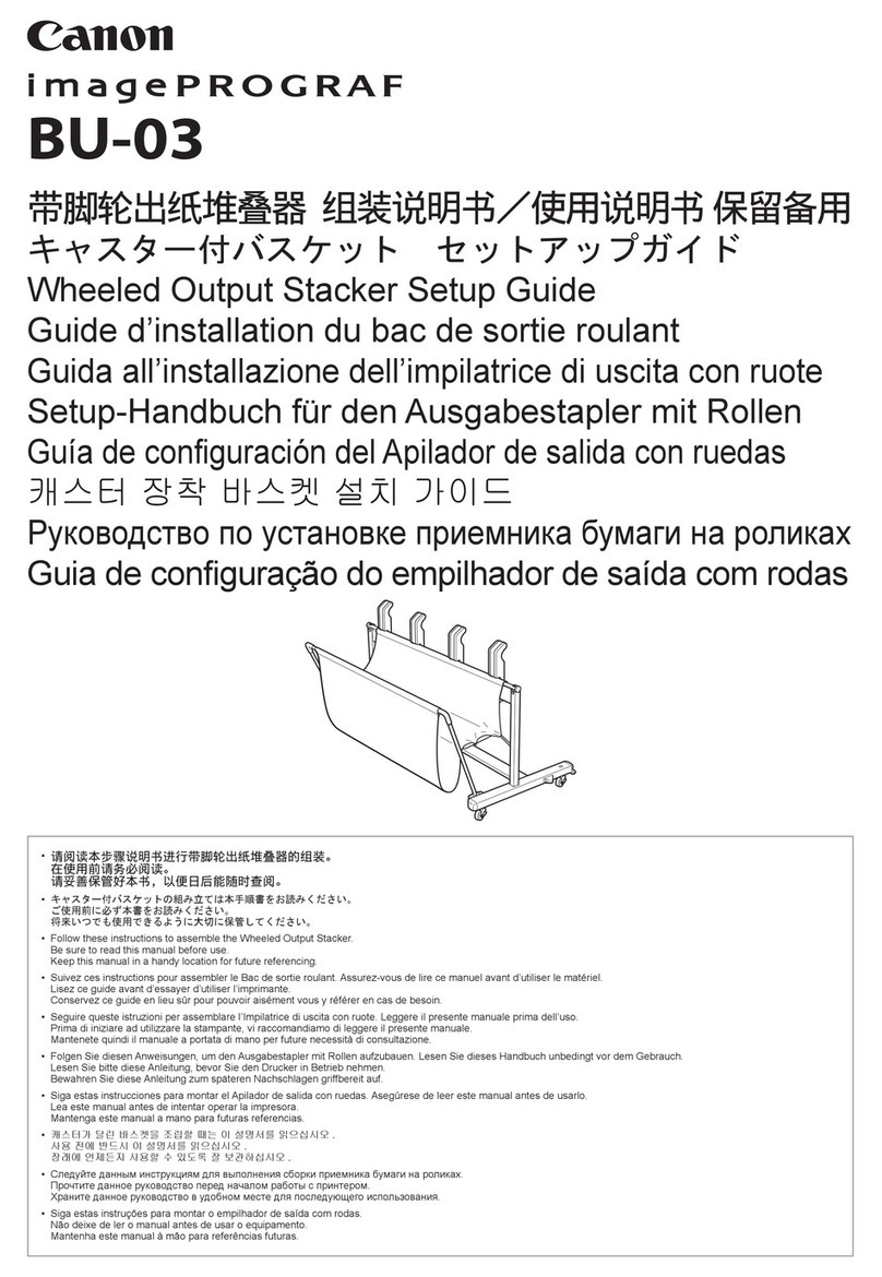 Canon imagePROGRAF BU-03 Setup guide
