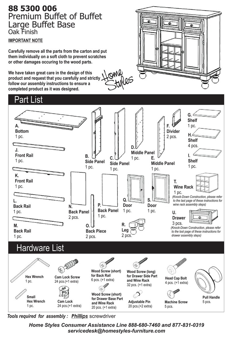 Home Styles 88 5300 006 User manual
