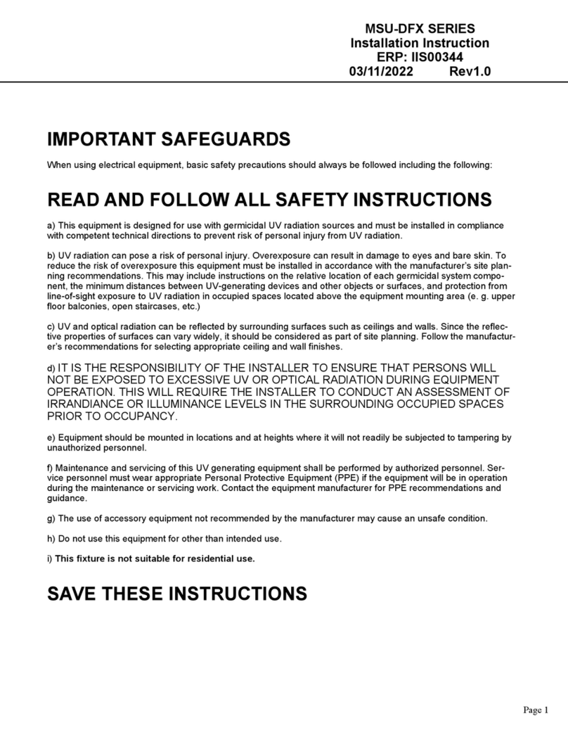 Leviton MSU-DFX Series Installation instruction Leviton MSU-DFX Series Installation instruction