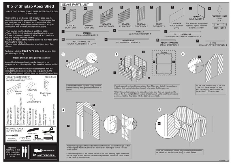 Forest garden SDA68 User manual Forest garden SDA68 User manual