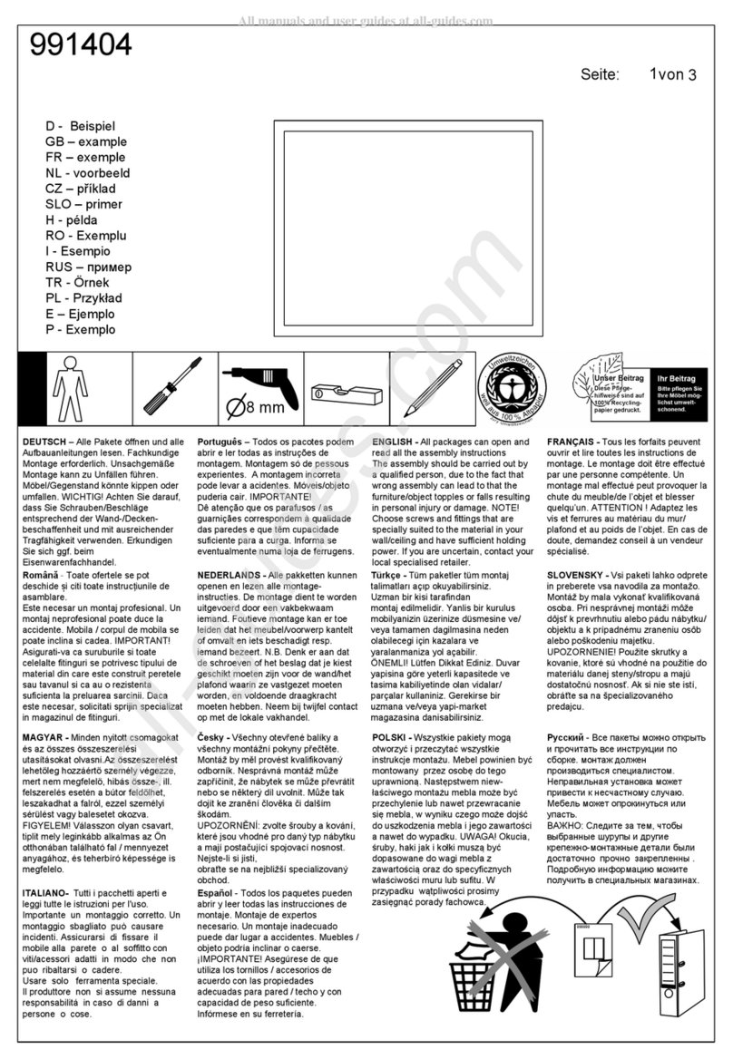WIEMANN 991404 Assembly instructions