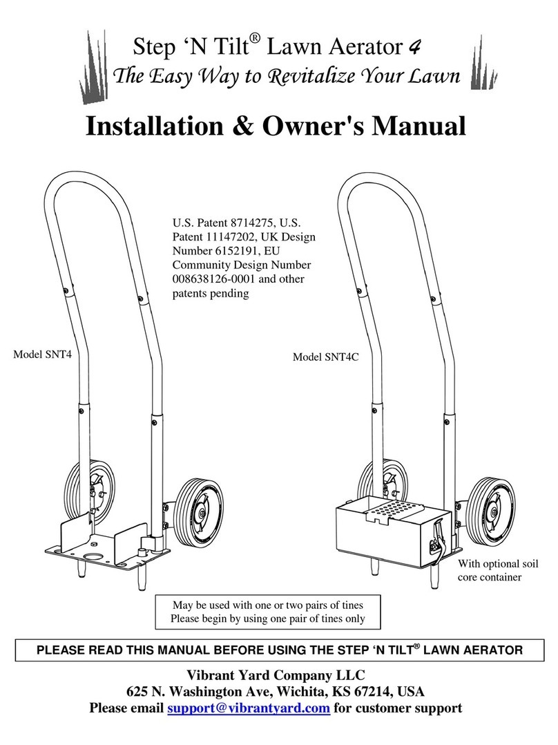 Vibrant Yard Step 'N Tilt Lawn Aerator 4 Installation & owner's manual