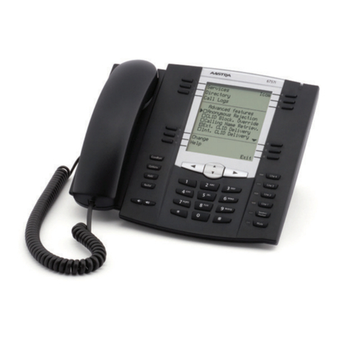 Telesystem Aastra 6737i Quick reference guide