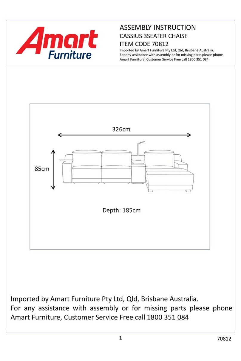 Amart Furniture CASSIUS 70812 Assembly instruction Amart Furniture CASSIUS 70812 Assembly instruction