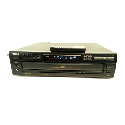 Teac PD-D2500 owner's manual