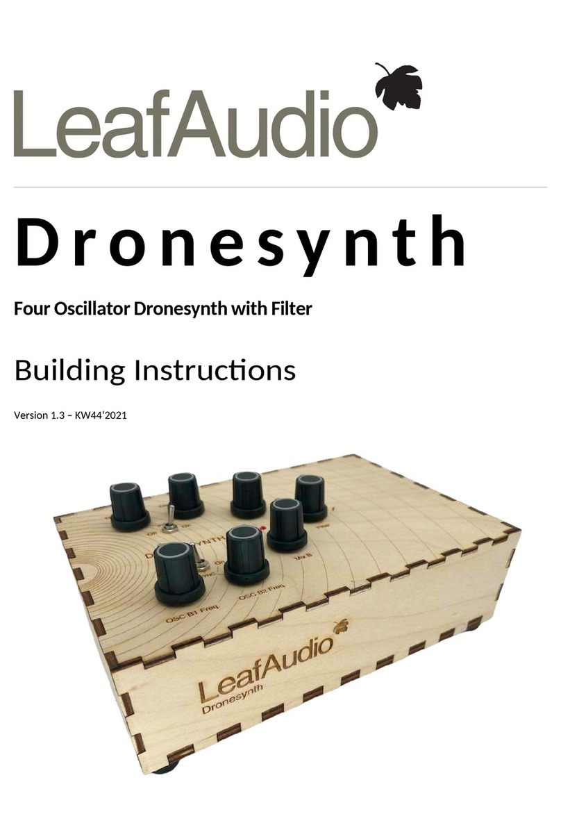 LeafAudio Dronesynth Building instructions