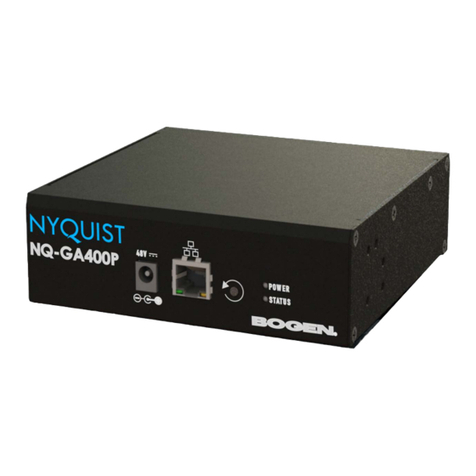 Bogen NQ-GA400P Configuration guide